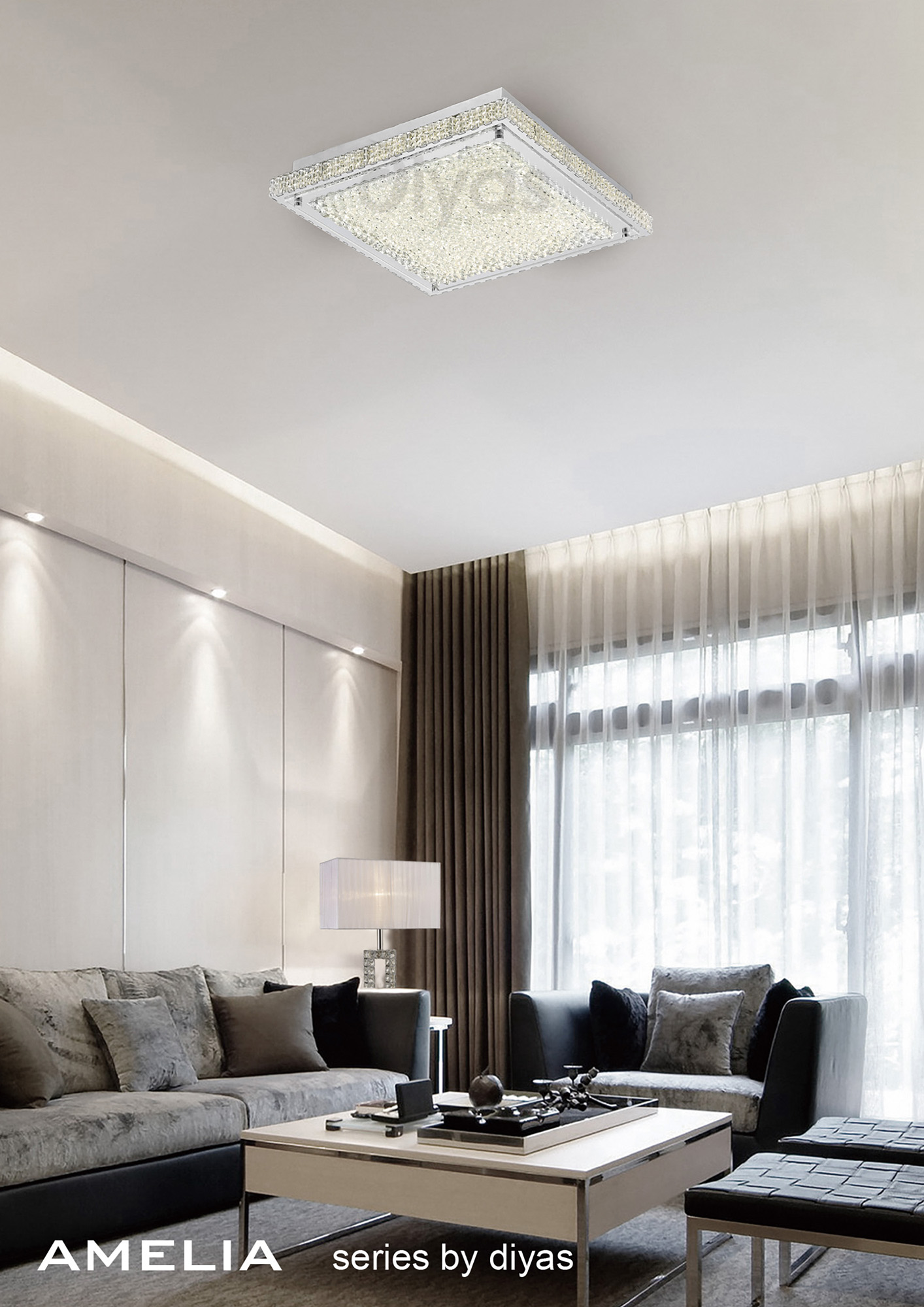 Amelia Crystal Ceiling Lights Diyas Modern Crystal Ceiling Lights Amelia Crystal Ceiling Lights Diyas Modern Crystal Ceiling Lights